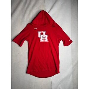Nike Houston Cougars UH Regionals 2019 Short Sleeve Hoodie Red Mens Medium